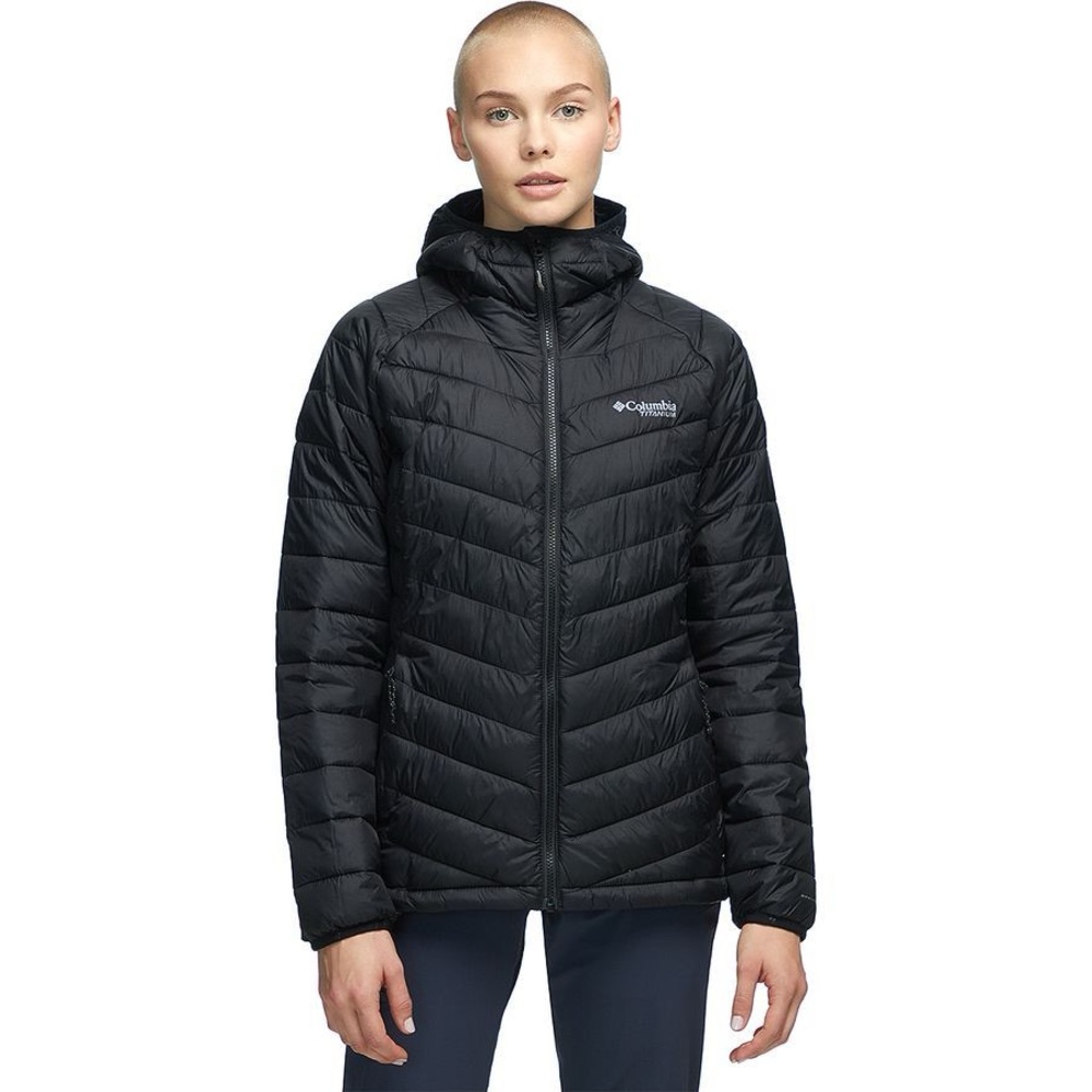 Columbia Women's Black Hooded Puffer Jacket